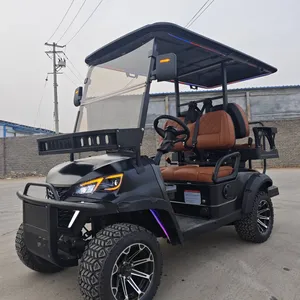 New 2+2 Four-seater Electric Golf Cart and Patrol Vehicle for Export Trade. Direct Factory, Customizable. thumbnail-4
