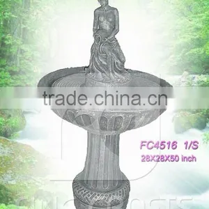 Fiberglass Boy Outdoor Water Fountain thumbnail-1