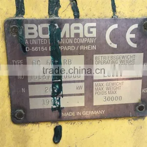 Secondhand Wheel Loader Bomag BC 601/ Original Germany Loader in Shanghai thumbnail-4