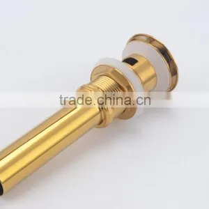 New Polished Gold Pop Up Bathroom Basin Waste Drain thumbnail-2