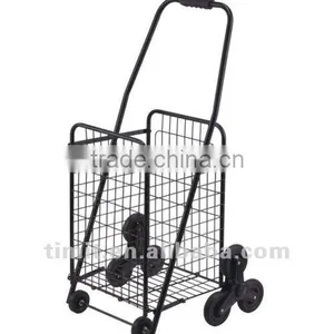Beautiful Design Practical Aluminum Foldable Mutiple Wheels Shopping Trolley Cart thumbnail-1