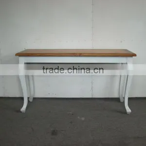 Antique Solid Wood Table/ French Style Console Table thumbnail-1