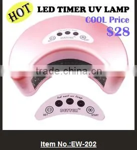 WHOLESALE!! 12W MOON SHAPE PINK COLOR Led Nail Lamp WITH 30S 60S TIMER NAIL BEAUTY NAIL ART+NAIL FAN, thumbnail-1