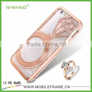 Metal Bumper Diamond Phone Case For IPhone/Samsung thumbnail-5
