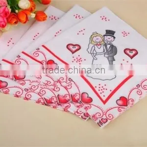 20 Pcs Bride and Groom Paper Napkin for Wedding Party Decoration Supplies thumbnail-3