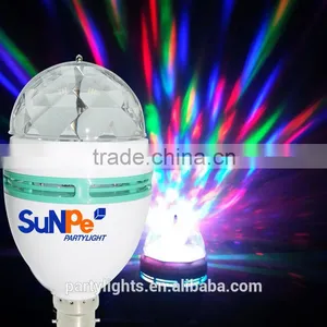 E27 Color Changing Led Rotating Lamp Mini Crystal Magic Ball Light thumbnail-4