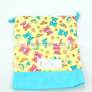 Floral Print Drawstring Tote Bag thumbnail-1