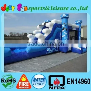Inflatable Slides and Bouncing Castles, Commercial Water Slide Combo thumbnail-1