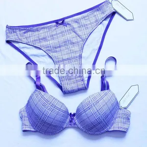 New Design Girls Cotton Sexy Bra and Panty Custom Supplier's Choice thumbnail-1