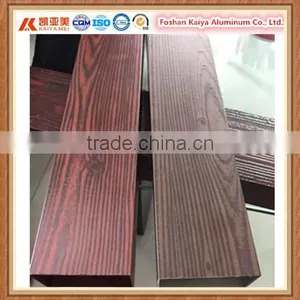 6063 T5 Aluminum Wood Grain Profile Extrusion thumbnail-1