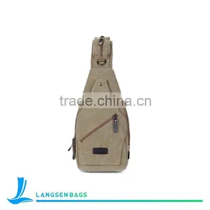 High Quality Mens Long Shoulder Strap Bag and Canvas Chest Bags thumbnail-2