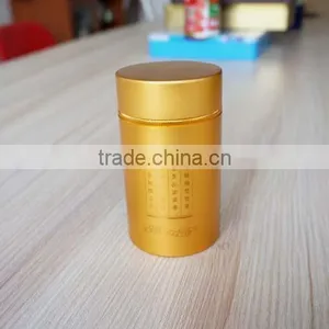 Small Gold Round Tin Can For Tea Package thumbnail-2