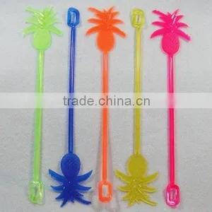 Square Toes Pineapple Swizzle Stick / Muddler / Plastic Square Toes Pineapple Stirrer / Drink Stirrer thumbnail-1