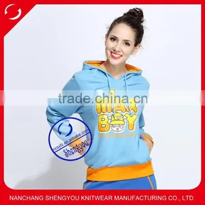 2015 Custom Plain Women Hoodies With Cute Printing thumbnail-1