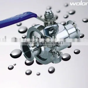 Sanitary Stainless Steel Manual Quick Installed Ball Valve With Clamp thumbnail-1