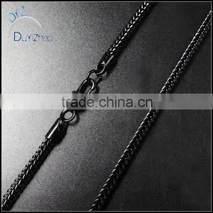 Hip Hop Black Franco Chain Necklace thumbnail-1