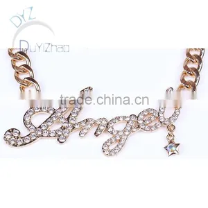 Wholesale Gold Chain Necklace ANGEL Design thumbnail-3