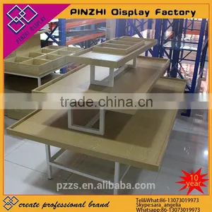 AA Cosmetic Display Stand Metail and Wood for Retail Shoe Rack Display thumbnail-1