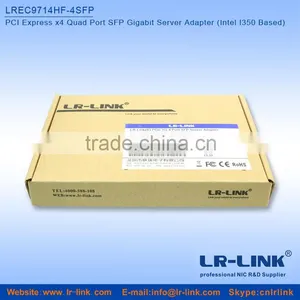 LREC9714HF-4SFP PCI Express x4 Quad Port SFP Gigabit 4 Port Optical Network Interface Card (Intel I350 Based) thumbnail-5