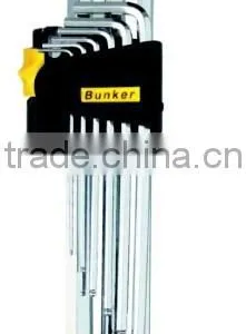 S2 Mirror Hex Key Set, Extra-long, 9pcs thumbnail-1