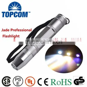 Hot Sell Super Quality High Bright White Yellow UV Light Jade Flashlight Torch thumbnail-1