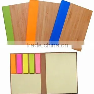 Wood Notebook With Sticker Notes thumbnail-1