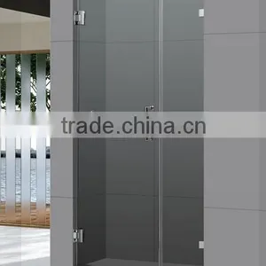 Chrome Hardware Frameless Shower Door 3/8" Clear Glass thumbnail-4