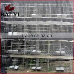 BAIYI Mesh Company Rabbit Cage Industrial Sale A-Type &H-Type Low Carbon Steel Wire Cage thumbnail-5