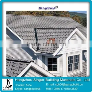 2015 New Design 5-tab Asphalt Shingle ,Fish-scale Asphalt Shingle,Bitumen Asphalt Shingle thumbnail-2