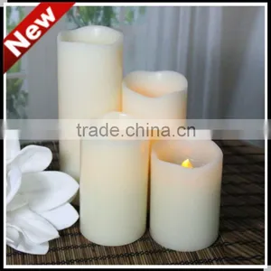 Pillar Crater Shaped Wax LED Candles Suitable for Dinner Parties thumbnail-1