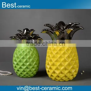 Color Glazed Home Decoration Ceramic Pineapple Quality Choice thumbnail-1