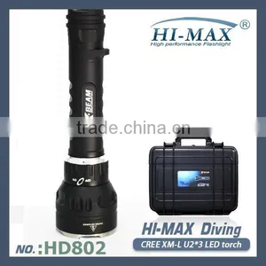 HI-MAX X 7 3000 Lumen Most Powerful U2 Long Distance Scuba Led Diving Torch Spot FlashLight Most Popular Supplier&# thumbnail-3