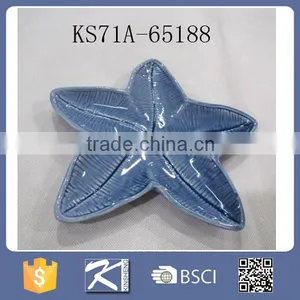 Hot Sale New Design Starfish Shape Ceramic Dish/soap Plate thumbnail-1