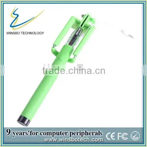 2015 Hot Selling in Stock Colorful Clip Foldable Mini Cable Selfie Stick Z07-6S thumbnail-1
