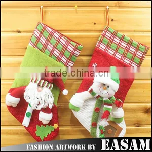 Cheaper and High Quality Xmas Decoration Santa Snowman Christmas Stocking Wholesale thumbnail-1