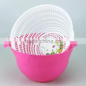 Vegetable Sieve/Fruit Basket/Plastic Basket/sifter/griddle/boult/screen/sieve/Dried Basin/sieve With Basin/Colander thumbnail-1