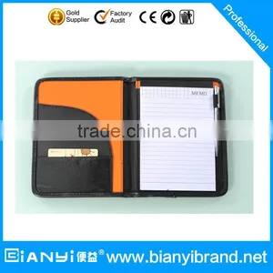 Emboss Your LOGO Accept Custom Design Leather Ring Binder Portfolio/file Binder/handmade Leather File Folder thumbnail-1