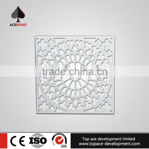 Coating Uniformity 0.8mm Designer Interior Aluminum Carved Wall Panel Tall Buildings thumbnail-3