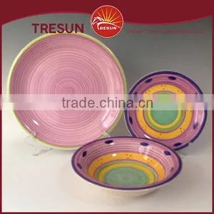 Colorful/beautifual Round Shape High Quality Handpainted 18pcs Dinnerset/dinner Ware/tableware thumbnail-3