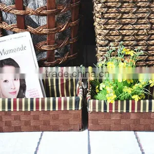 7 Hand Woven - Pastoral Style - Straw - Storage Basket - Storage Basket - Water Basket - Sundry Basket - Woven Basket thumbnail-2
