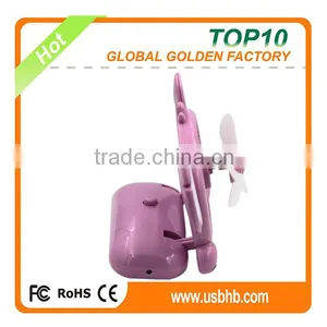 New Arrvial Animal Usb Fan Mini Fan Small Fan Purple Color thumbnail-2