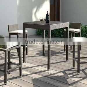 Evergreen Wicker Furniture - Poly Rattan Patio Bar Set thumbnail-1