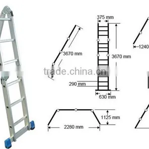 Aluminium Multi-function Ladder 4x4 thumbnail-1