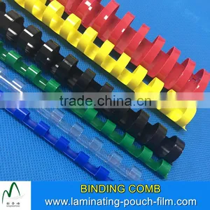 Colorful 19 21 Rings Plastic Comb Binding Spines Menu Book Binding Used PVC Binding Comb Manufacturer thumbnail-2
