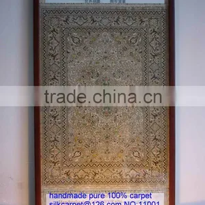 Handmade 100% Silk Rug,wall Hanging Rugs Tapestry thumbnail-1