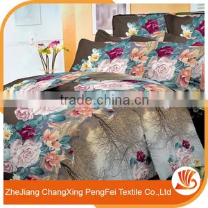 China Shopping Online Home Bedsheets King Size Flower Printed Bedding Set thumbnail-3