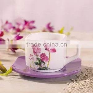 Wholesale Ceramic Tea Cup and Saucer thumbnail-1