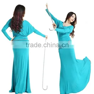 2014 Wuchieal Wholesale Comfortable Modal Belly Dance Dress Costume for Practice in Winter and Autumn Quality Choice thumbnail-1