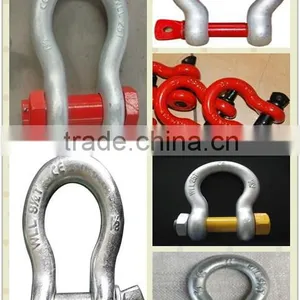 M4 Electric Galvanized Alloy Steel Bow Shackle thumbnail-2