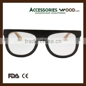 High Quality Strong Custom Resin Optical Lens Wooden Reading Glasses Frame thumbnail-1